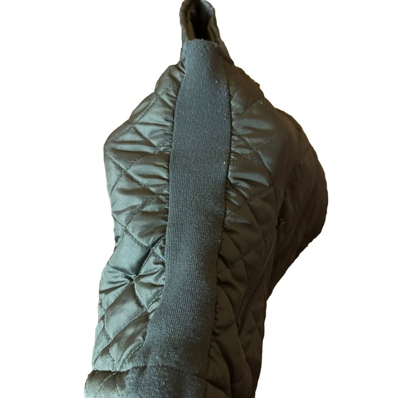 Women's Puffer Vest Jacket with Pockets by Laura Scott Size S Army Green - Picture 5 of 6